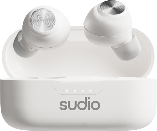 Sudio T3 Bluetooth Earbuds, White - ONLINE ONLY