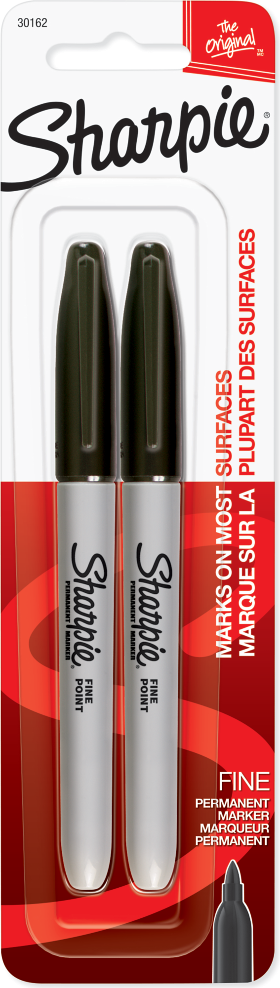 SHARPIE PERM FINE BLACK 2CD
