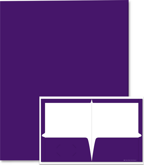PORTFOLIO 2 POCKET LAMINATED PURPLE