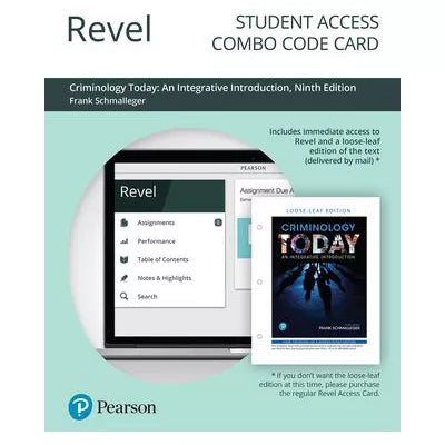 Revel + Print Combo Access Code for Criminology Today