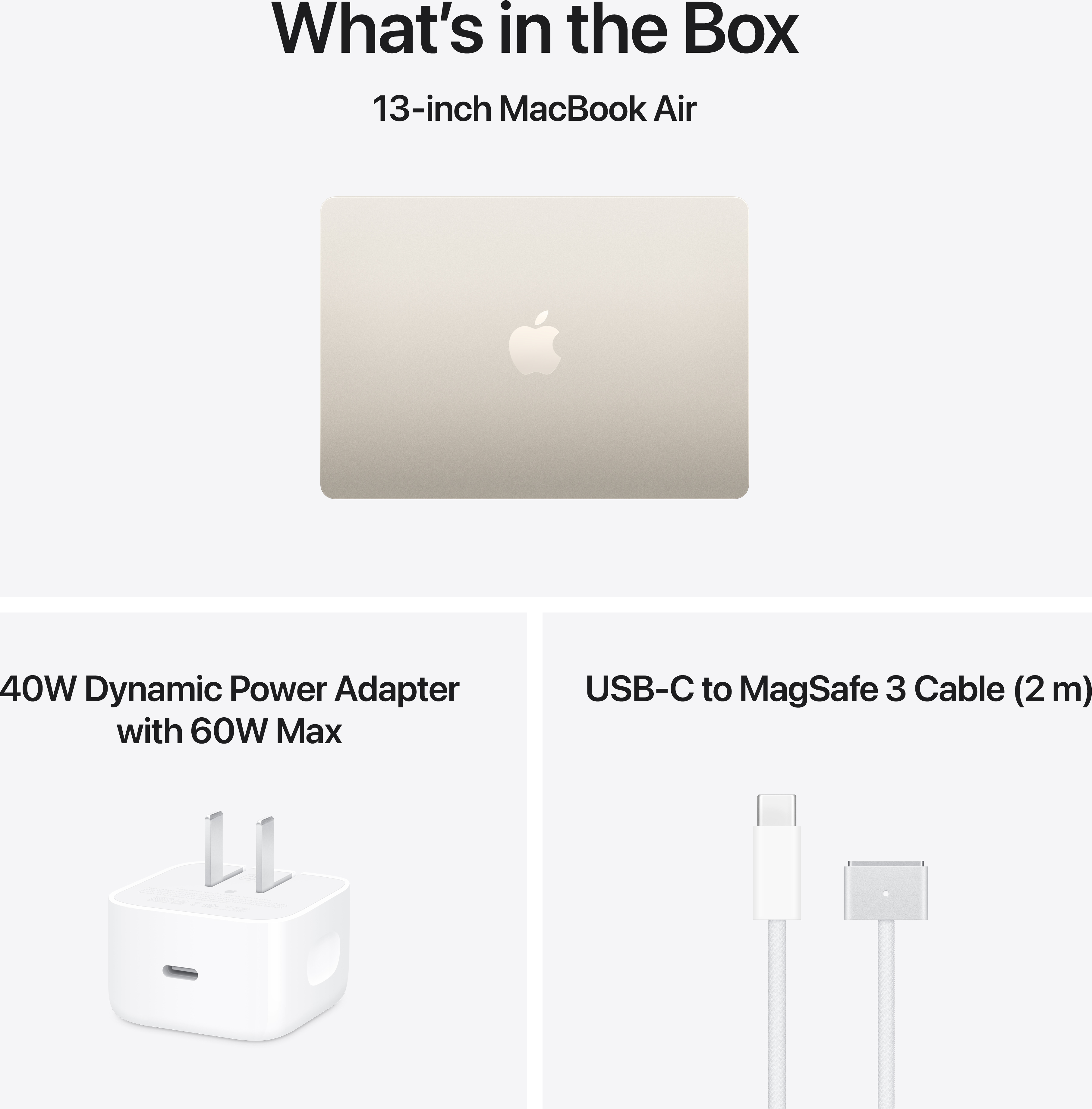 Apple 13-inch MacBook Air: Apple M5 chip with 10‑core CPU and 10‑core GPU, 16GB, 1TB SSD - Starlight