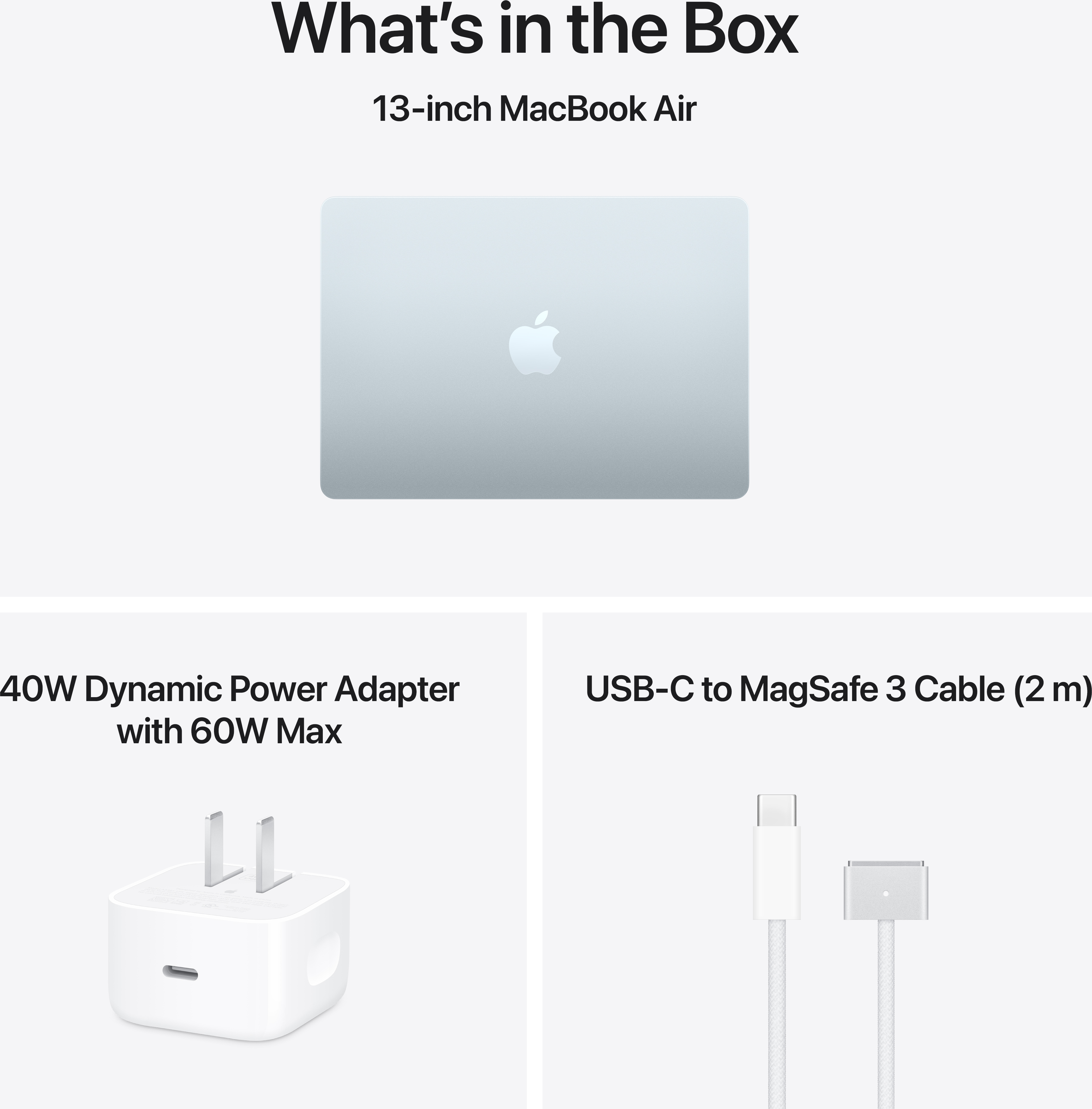 Apple 15-inch MacBook Air: Apple M5 chip with 10‑core CPU and 10‑core GPU, 16GB, 512GB SSD - Sky Blue
